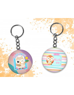 Llaveros Redondos día del Maestro